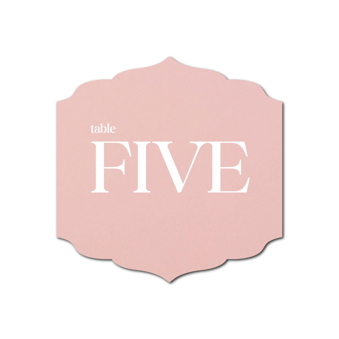 Individually Personalized Wedding Prints on Diecut Cardstock - Shape S23