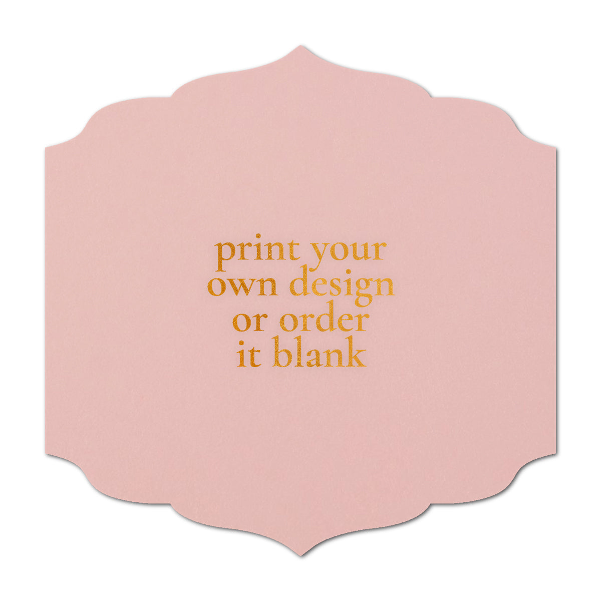 Custom Wedding Prints on Diecut Shaped Cardstock | Shape S23