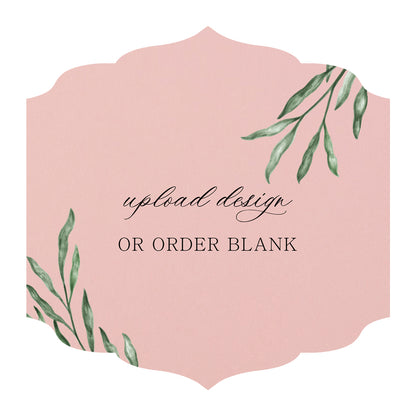 Custom Wedding Prints on Diecut Shaped Cardstock | Shape S23