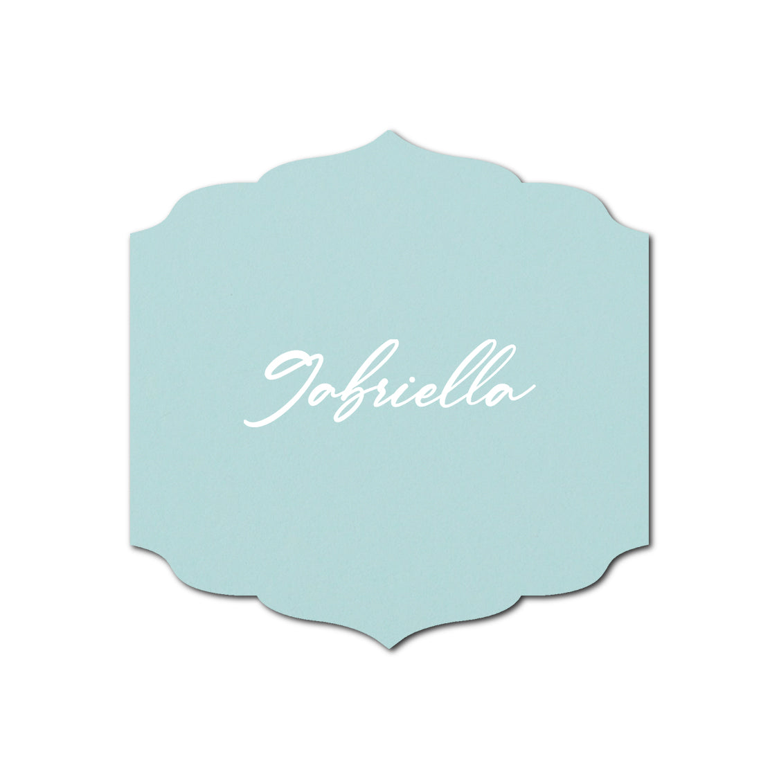 Individually Personalized Wedding Prints on Diecut Cardstock - Shape S23