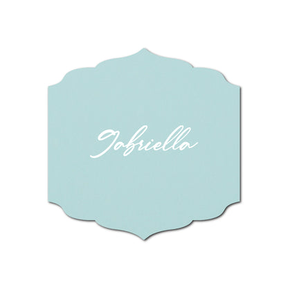 Individually Personalized Wedding Prints on Diecut Cardstock - Shape S23