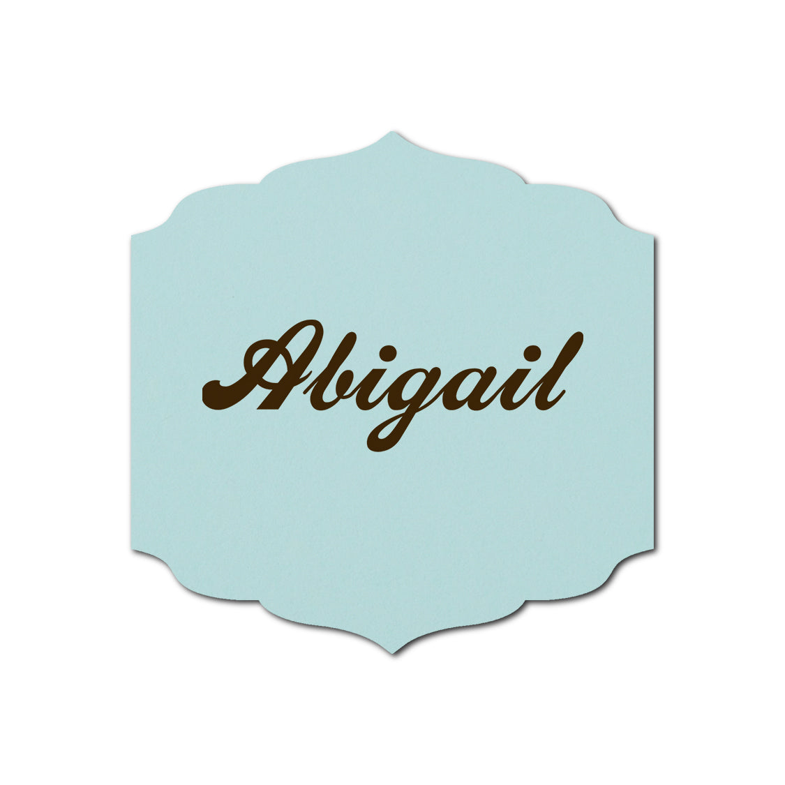 Individually Personalized Wedding Prints on Diecut Cardstock - Shape S23