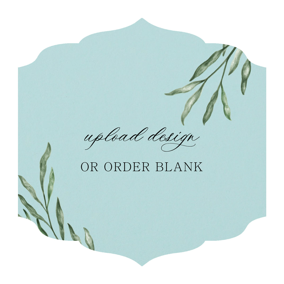 Custom Wedding Prints on Diecut Shaped Cardstock | Shape S23