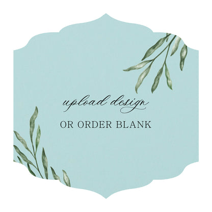 Custom Wedding Prints on Diecut Shaped Cardstock | Shape S23