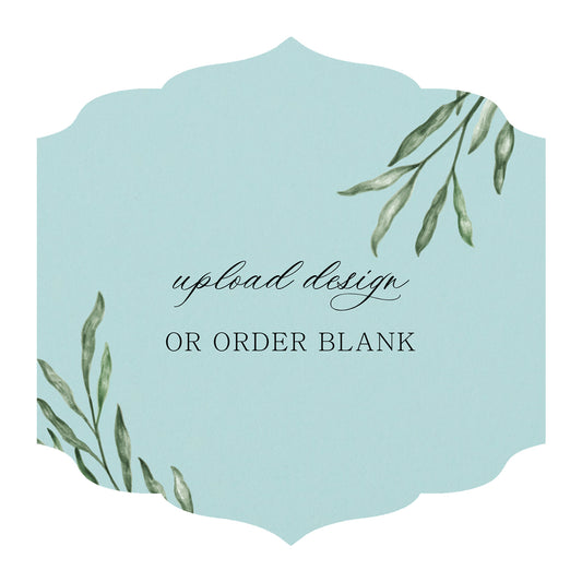 Custom Wedding Prints on Diecut Shaped Cardstock | Shape S23