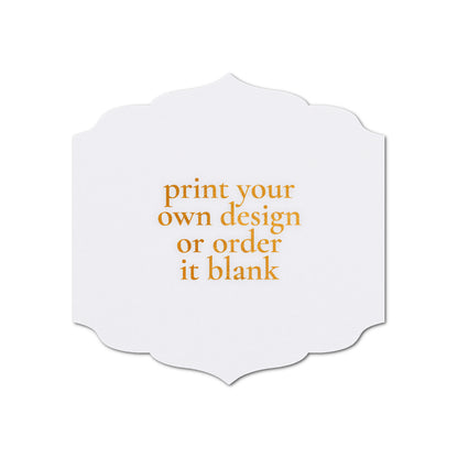 Custom Wedding Prints on Diecut Shaped Cardstock | Shape S23