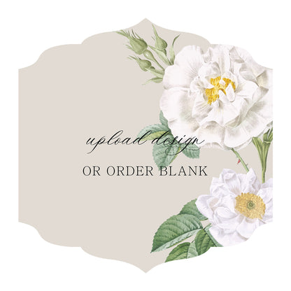 Custom Wedding Prints on Diecut Shaped Cardstock | Shape S23