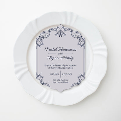 Personalized Wedding Cards | Fully Custom Print | Signature Shape S23
