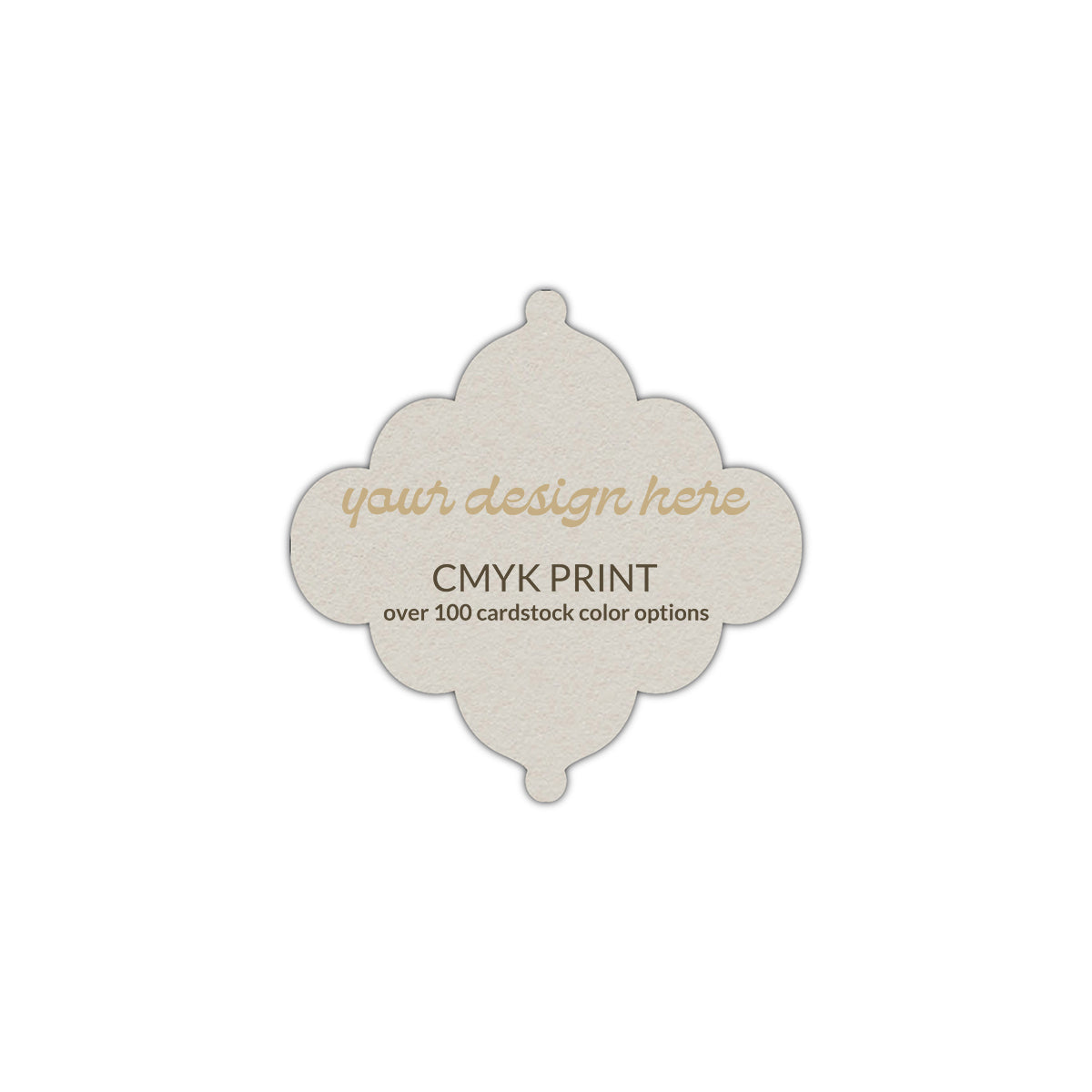 Shape S24 Diecut Card | CMYK Print | 2.5" x 2.5"