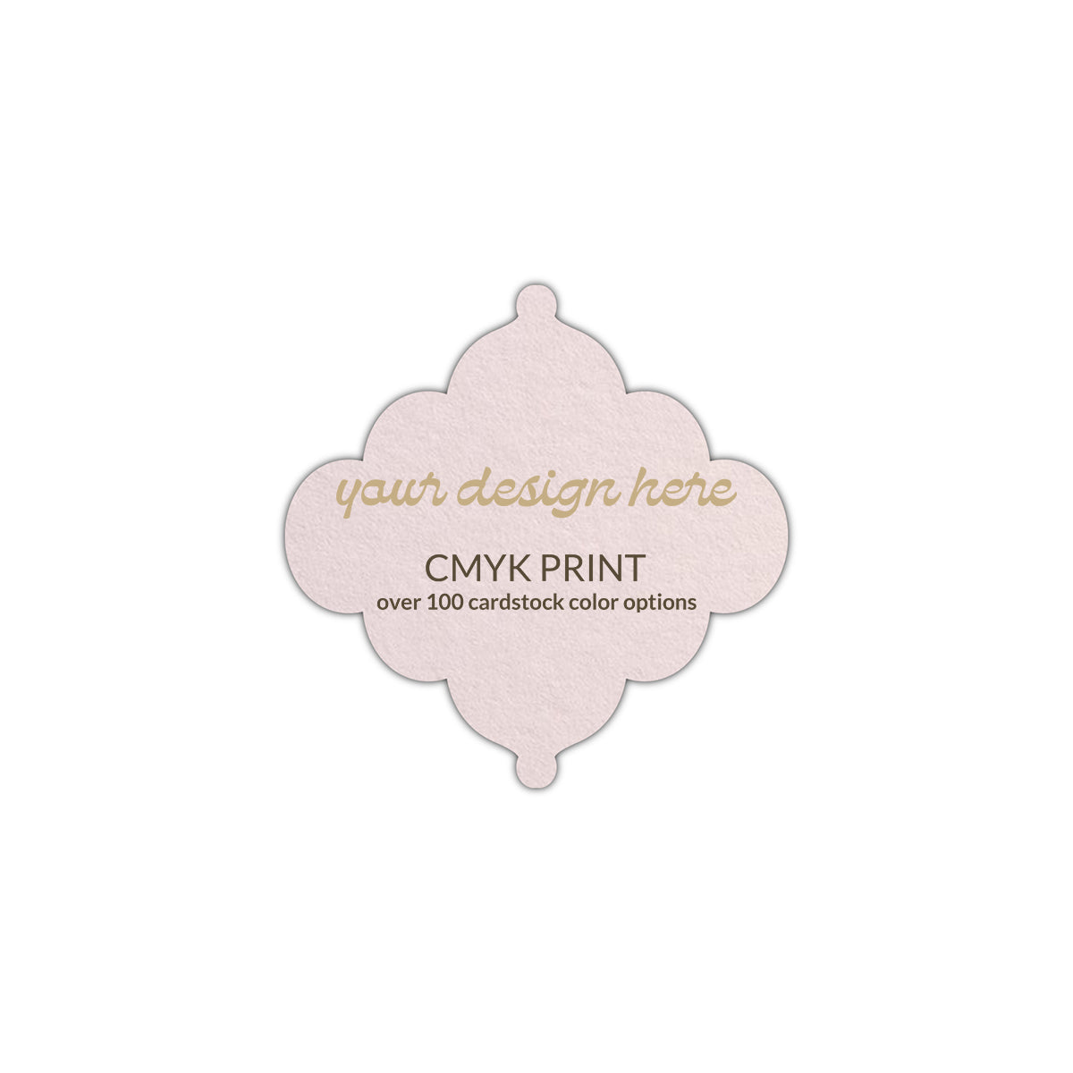 Shape S24 Diecut Card | CMYK Print | 4.75" x 4.75"