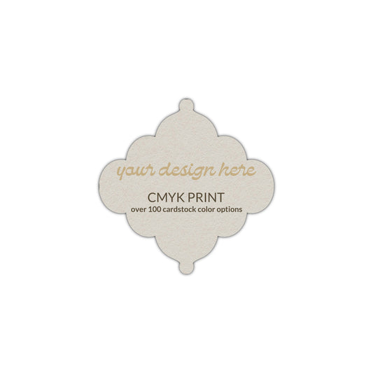 Shape S24 Diecut Card | CMYK Print | 2.5" x 2.5"