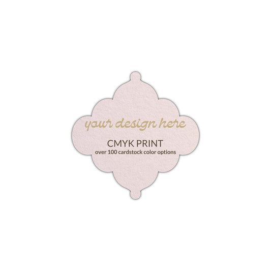 Shape S24 Diecut Card | CMYK Print | 2.25" x 2.25"