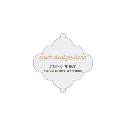 Shape S24 Diecut Card | CMYK Print | 3" x 3"