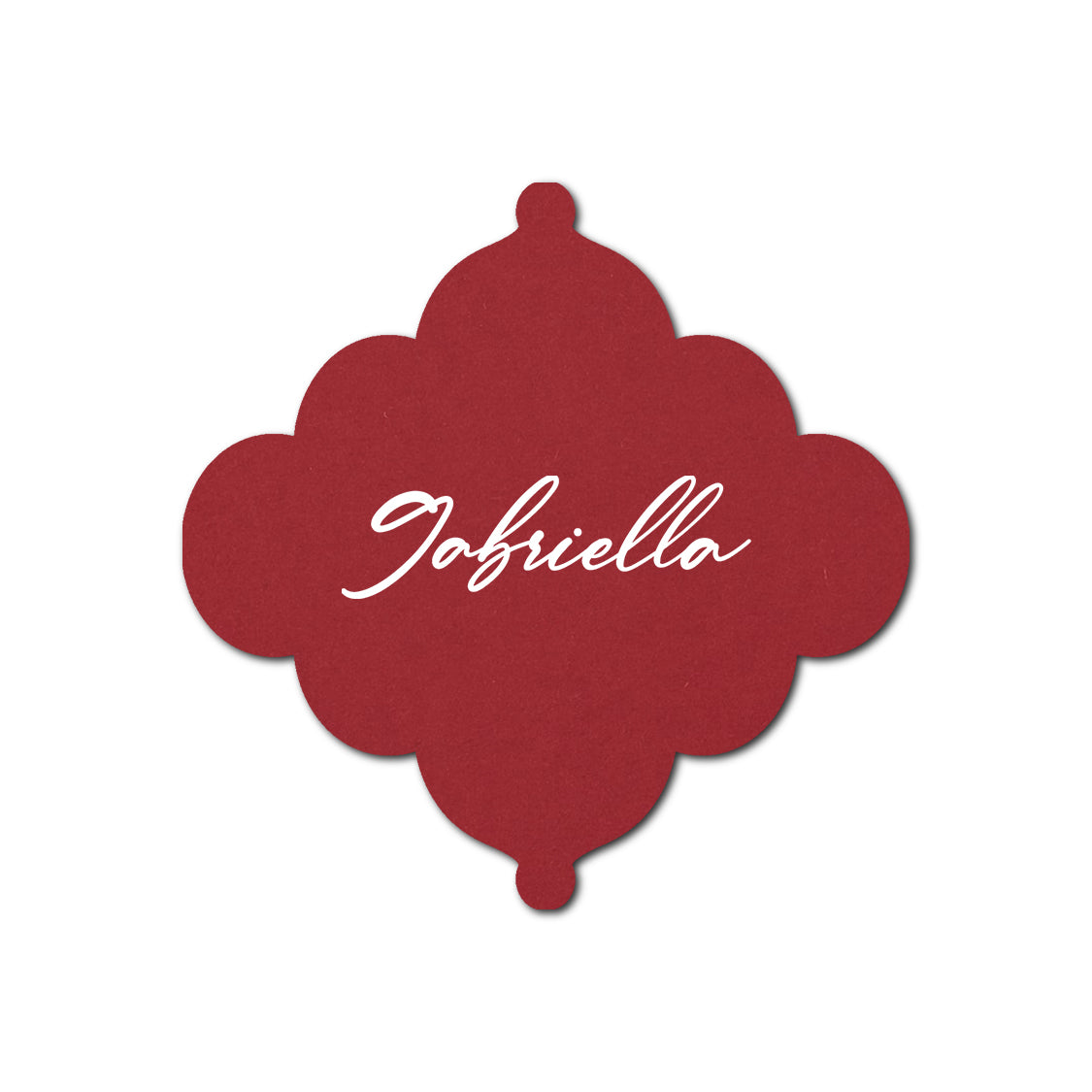 Individually Personalized Wedding Prints on Diecut Cardstock - Shape S24