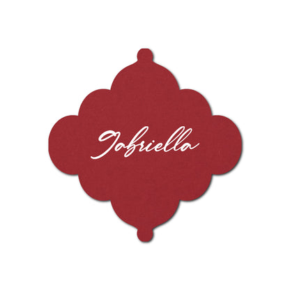 Individually Personalized Wedding Prints on Diecut Cardstock - Shape S24