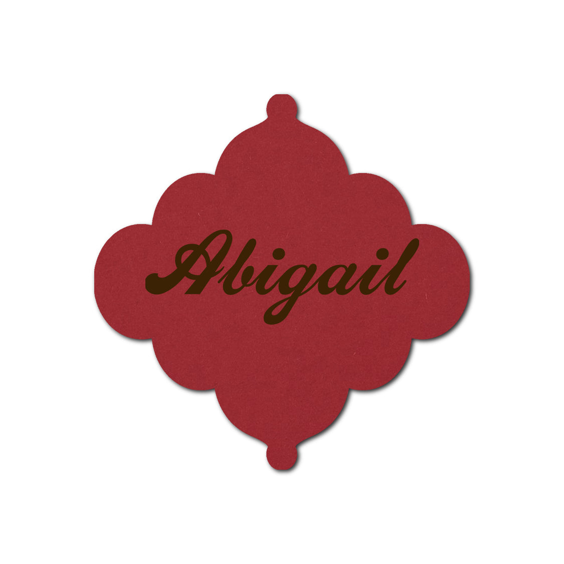 Individually Personalized Wedding Prints on Diecut Cardstock - Shape S24