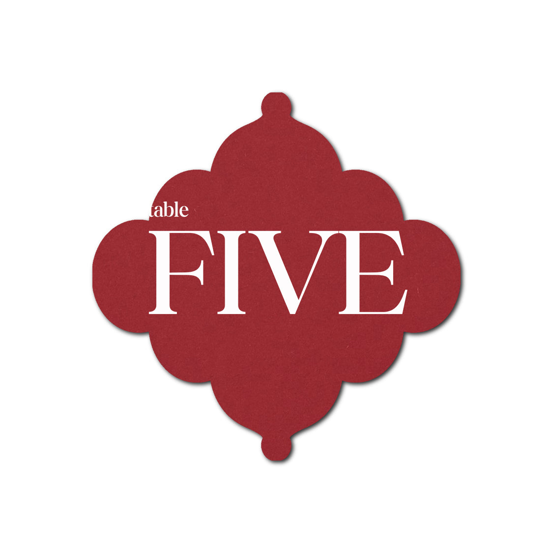 Individually Personalized Wedding Prints on Diecut Cardstock - Shape S24