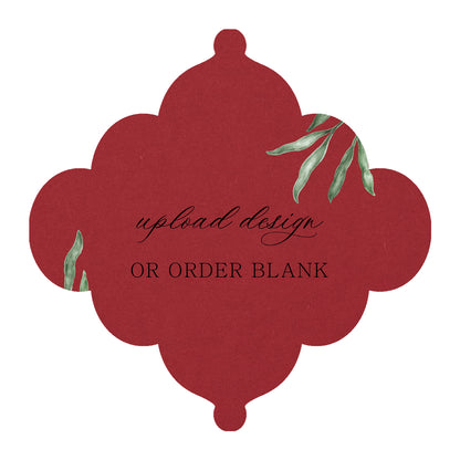 Custom Wedding Prints on Diecut Shaped Cardstock | Shape S24