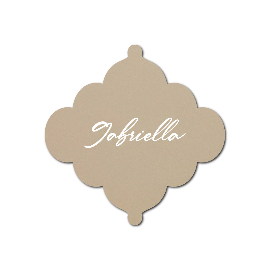 Individually Personalized Wedding Prints on Diecut Cardstock - Shape S24