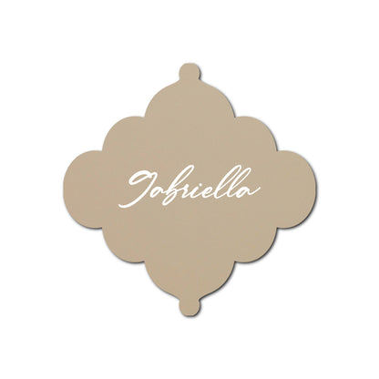Individually Personalized Wedding Prints on Diecut Cardstock - Shape S24