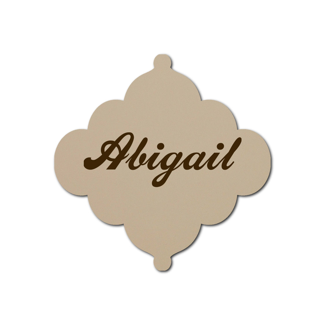 Individually Personalized Wedding Prints on Diecut Cardstock - Shape S24