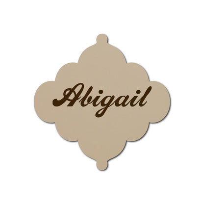 Individually Personalized Wedding Prints on Diecut Cardstock - Shape S24