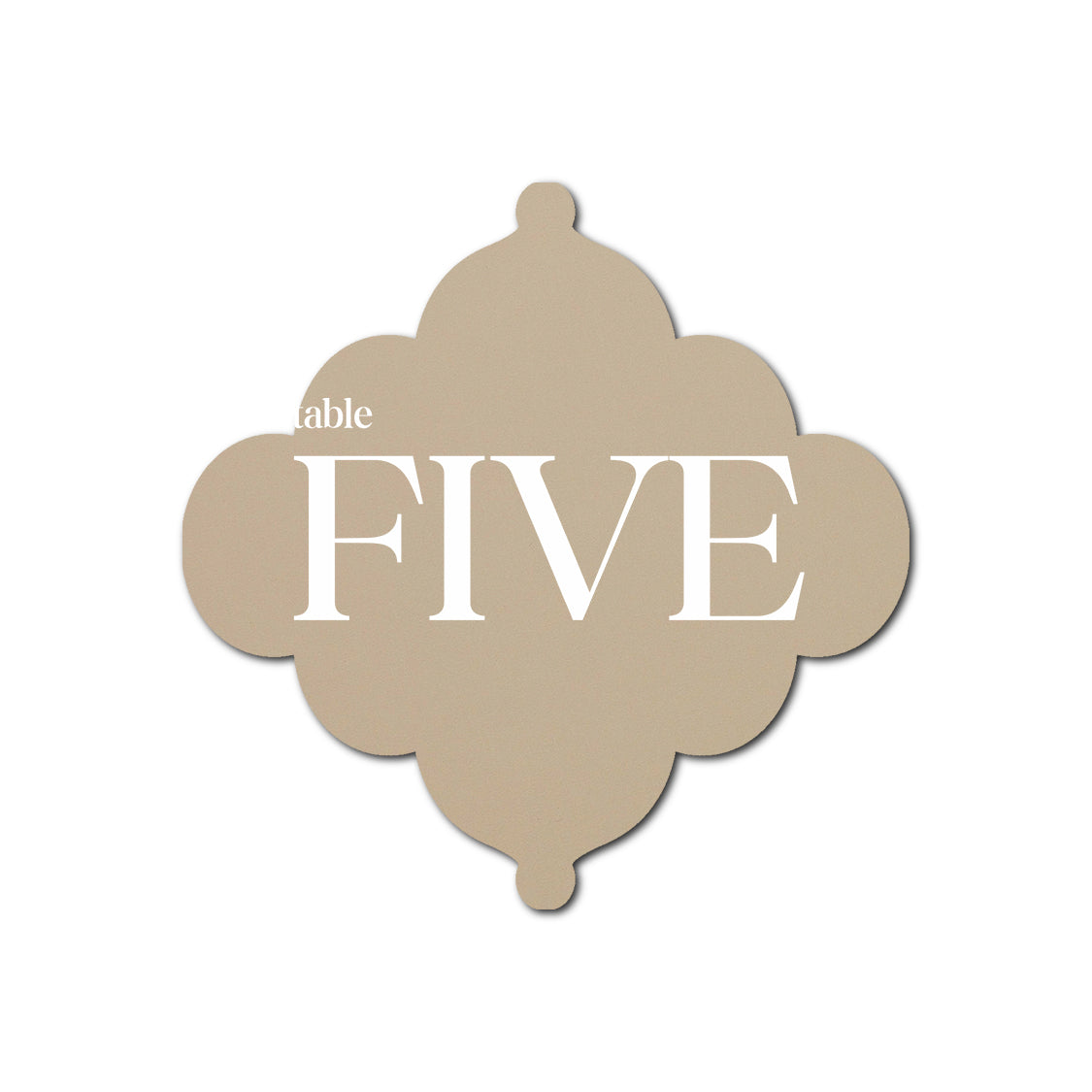 Individually Personalized Wedding Prints on Diecut Cardstock - Shape S24