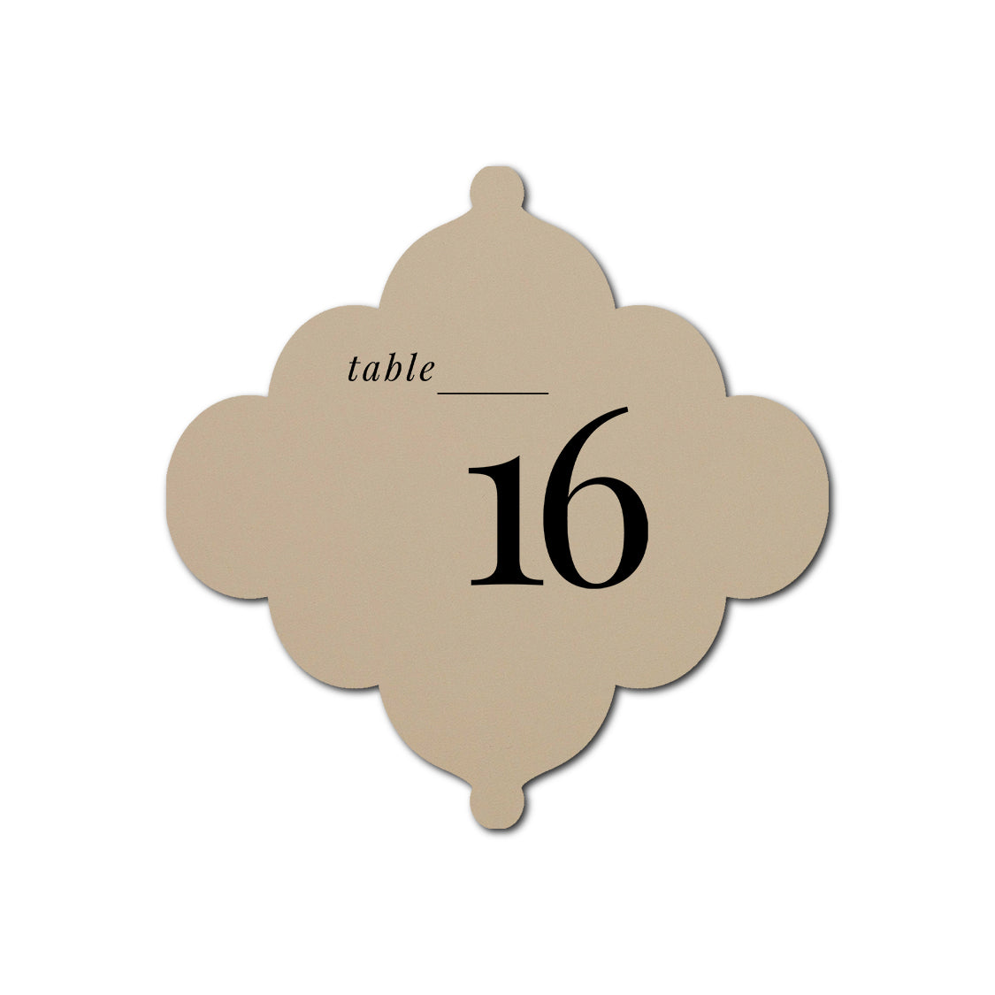 Individually Personalized Wedding Prints on Diecut Cardstock - Shape S24