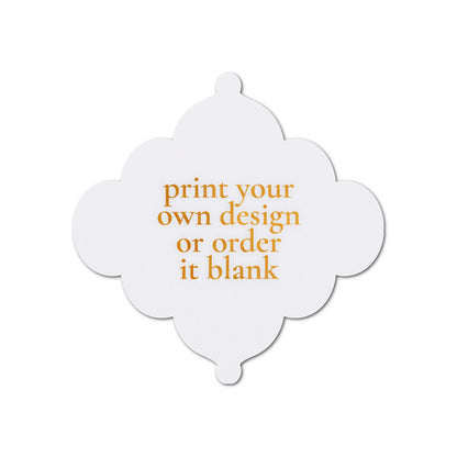 Custom Wedding Prints on Diecut Shaped Cardstock | Shape S24