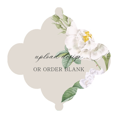 Custom Wedding Prints on Diecut Shaped Cardstock | Shape S24