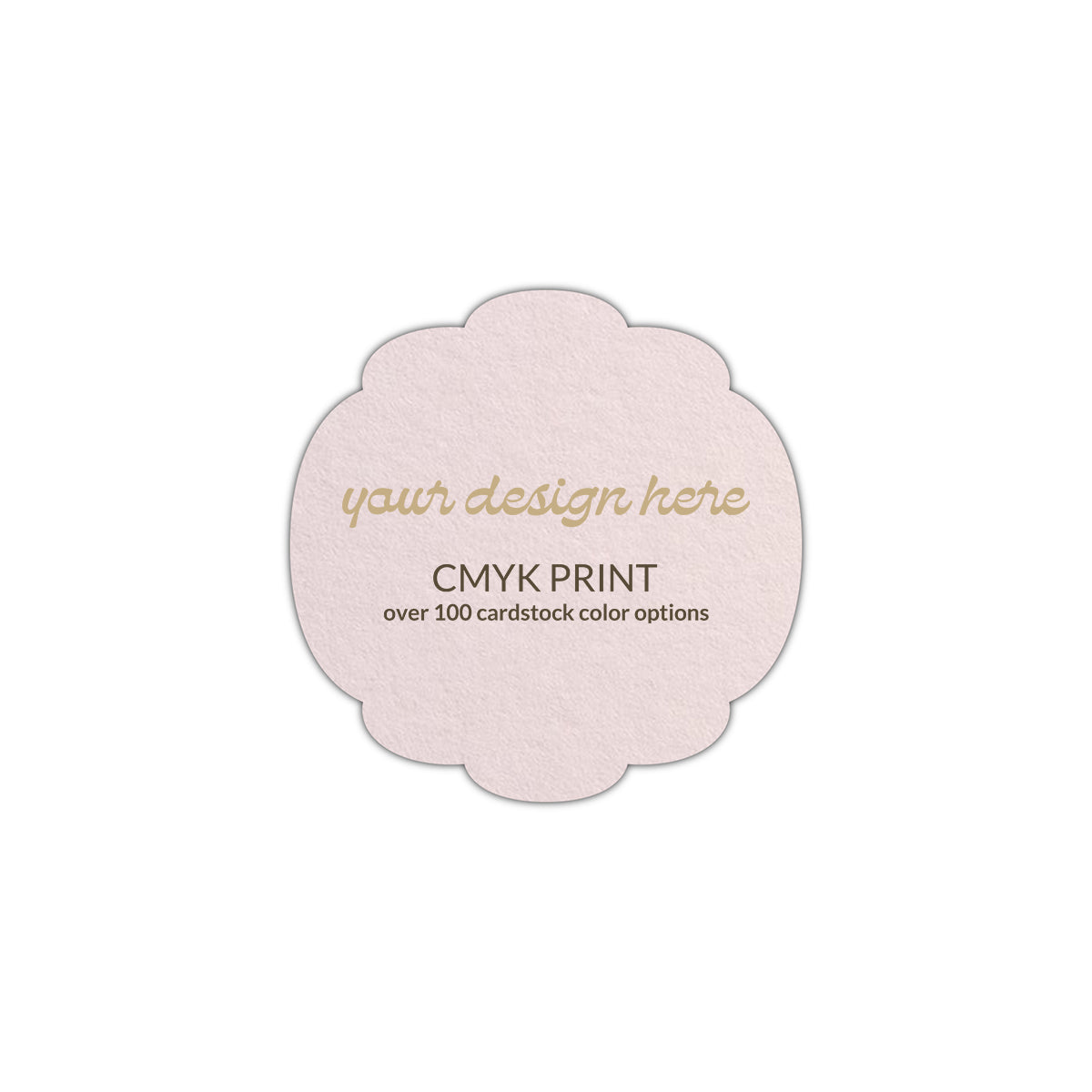 Shape S26 Diecut Card | CMYK Print | 4.75" x 4.75"