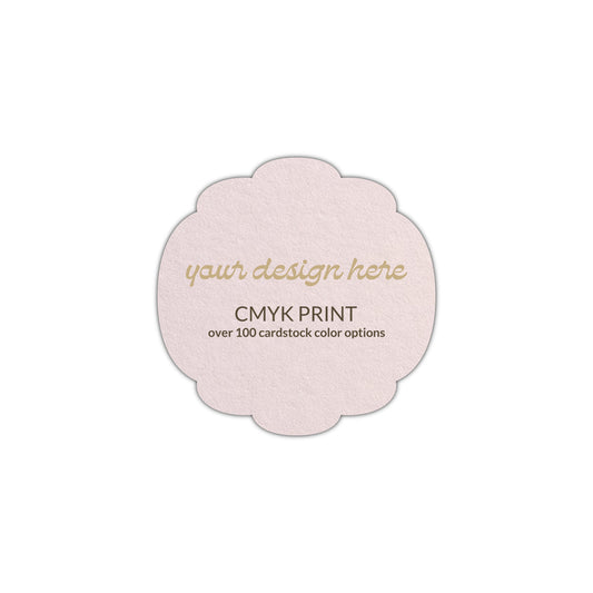 Shape S26 Diecut Card | CMYK Print | 2.25" x 2.25"