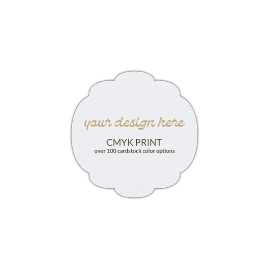 Shape S26 Diecut Card | CMYK Print | 3" x 3"