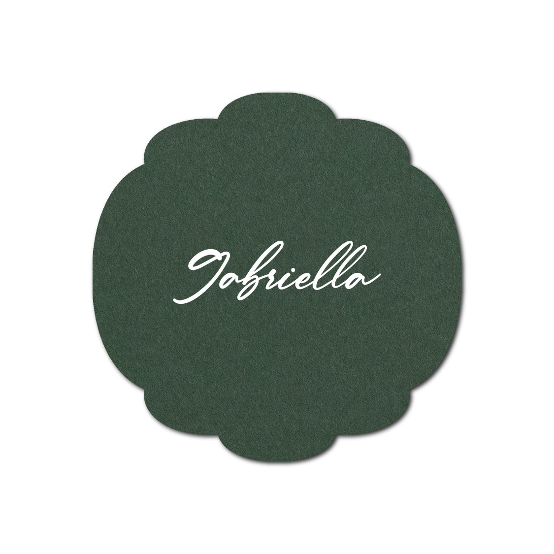 Individually Personalized Wedding Prints on Diecut Cardstock - Shape S26