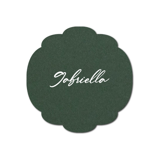 Individually Personalized Wedding Prints on Diecut Cardstock - Shape S26