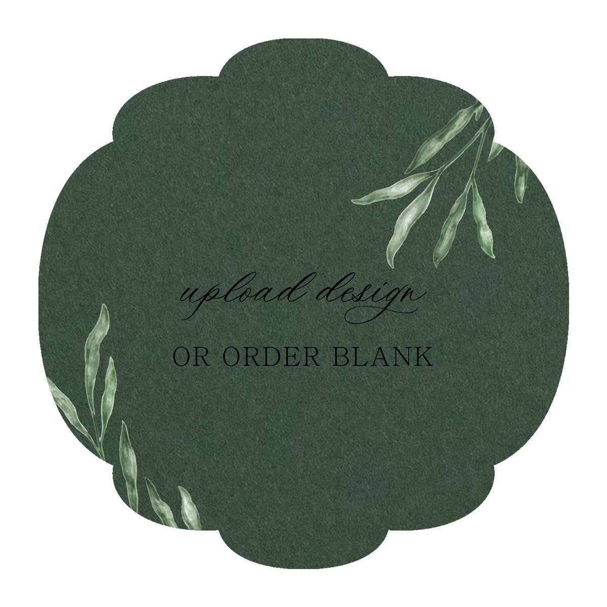Custom Wedding Prints on Diecut Shaped Cardstock | Shape S26