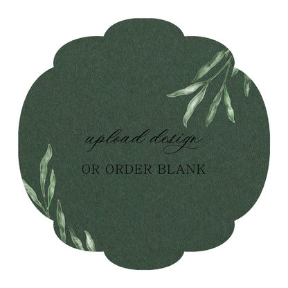 Custom Wedding Prints on Diecut Shaped Cardstock | Shape S26