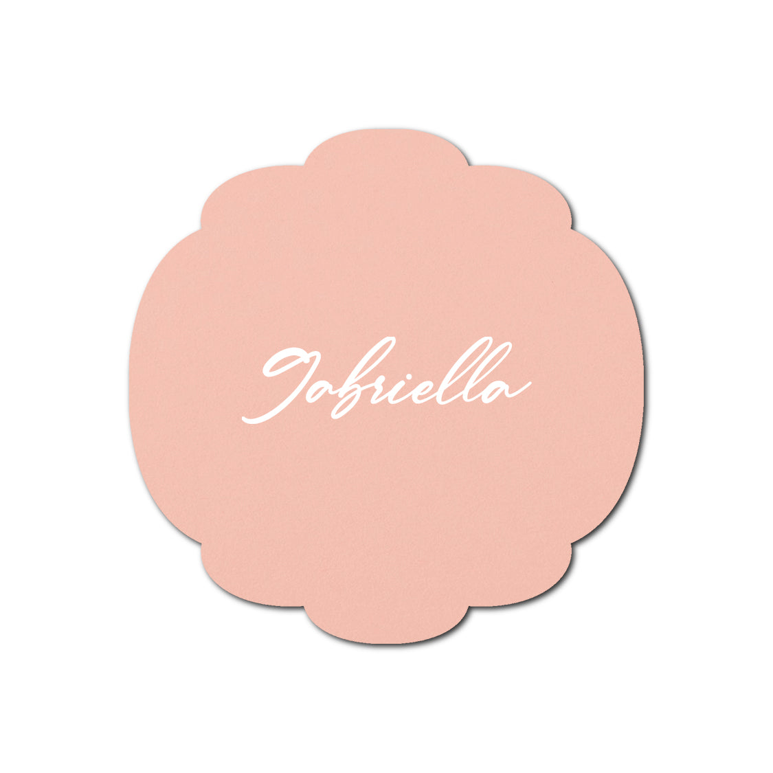 Individually Personalized Wedding Prints on Diecut Cardstock - Shape S26