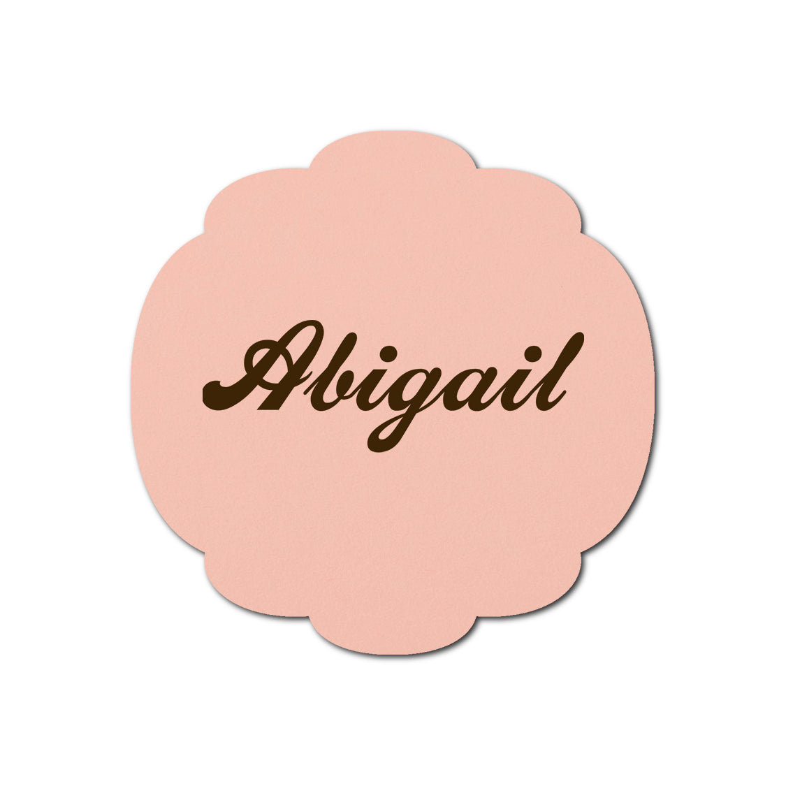 Individually Personalized Wedding Prints on Diecut Cardstock - Shape S26