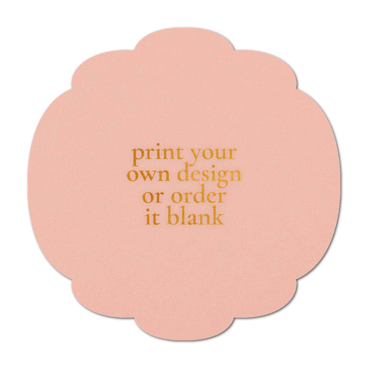 Custom Wedding Prints on Diecut Shaped Cardstock | Shape S26