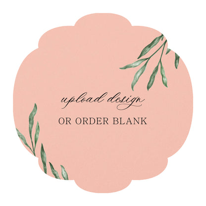 Custom Wedding Prints on Diecut Shaped Cardstock | Shape S26