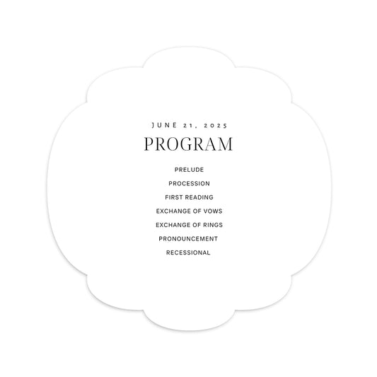 Personalized Wedding Cards | Fully Custom Print | Signature Shape SS26