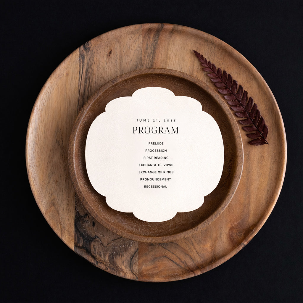 Personalized Wedding Cards | Fully Custom Print | Signature Shape SS26