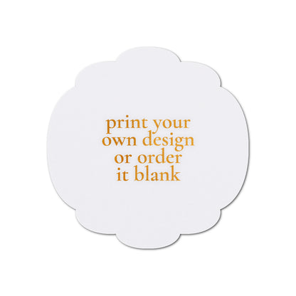 Custom Wedding Prints on Diecut Shaped Cardstock | Shape S26