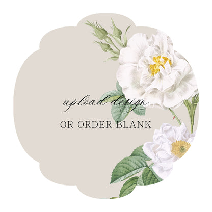 Custom Wedding Prints on Diecut Shaped Cardstock | Shape S26