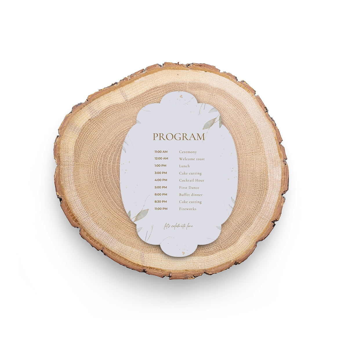 Personalized Wedding Cards | Fully Custom Print | Signature Shape S26