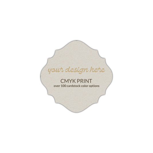 Shape S27 Diecut Card | CMYK Print | 2.5" x 2.5"