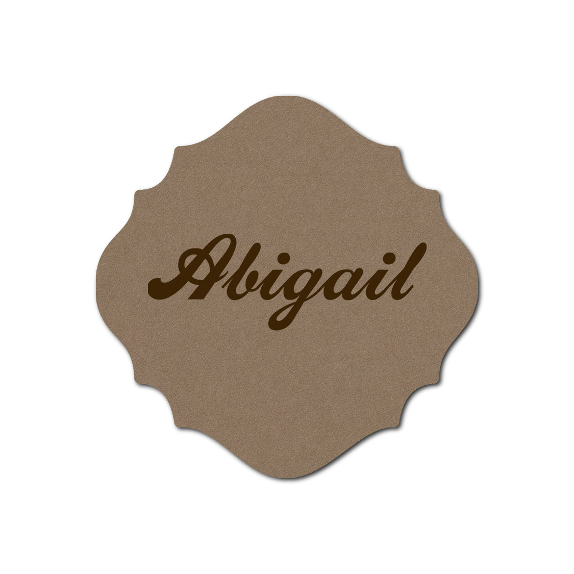 Individually Personalized Wedding Prints on Diecut Cardstock - Shape S27