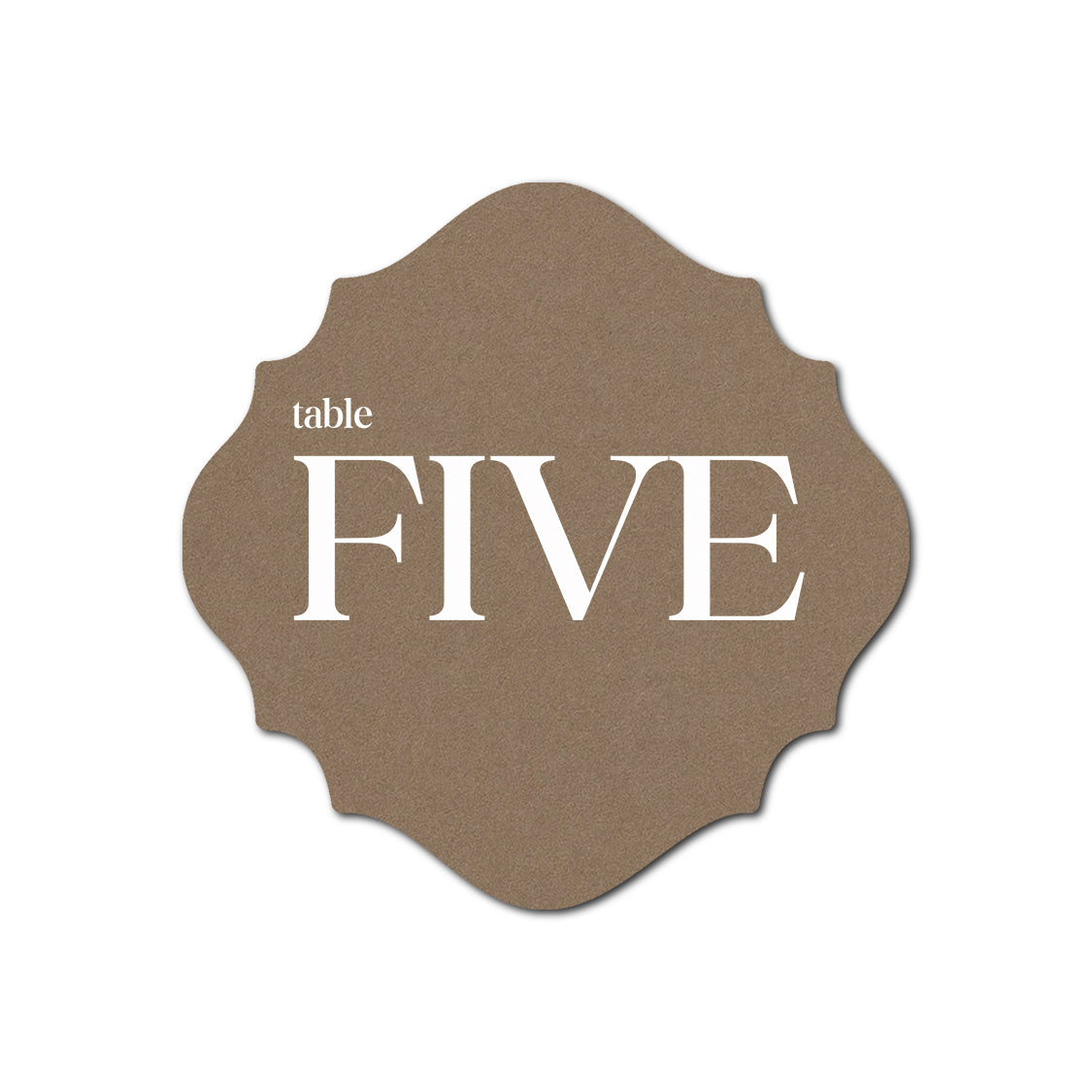 Individually Personalized Wedding Prints on Diecut Cardstock - Shape S27