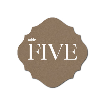 Individually Personalized Wedding Prints on Diecut Cardstock - Shape S27